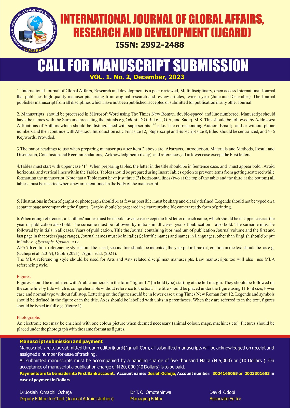 Call for paper